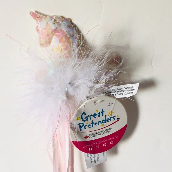 New w/Tag-Great Pretenders Unicorn Sequins Wand - Picture 6 of 6
